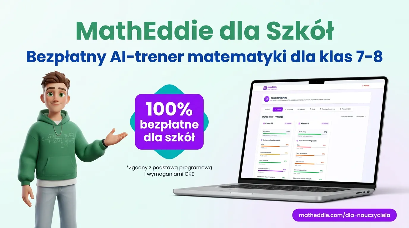 MathEddie rusza z bezpłatnym programem dla szkół. AI-trener matematyki dla klas 7–8
