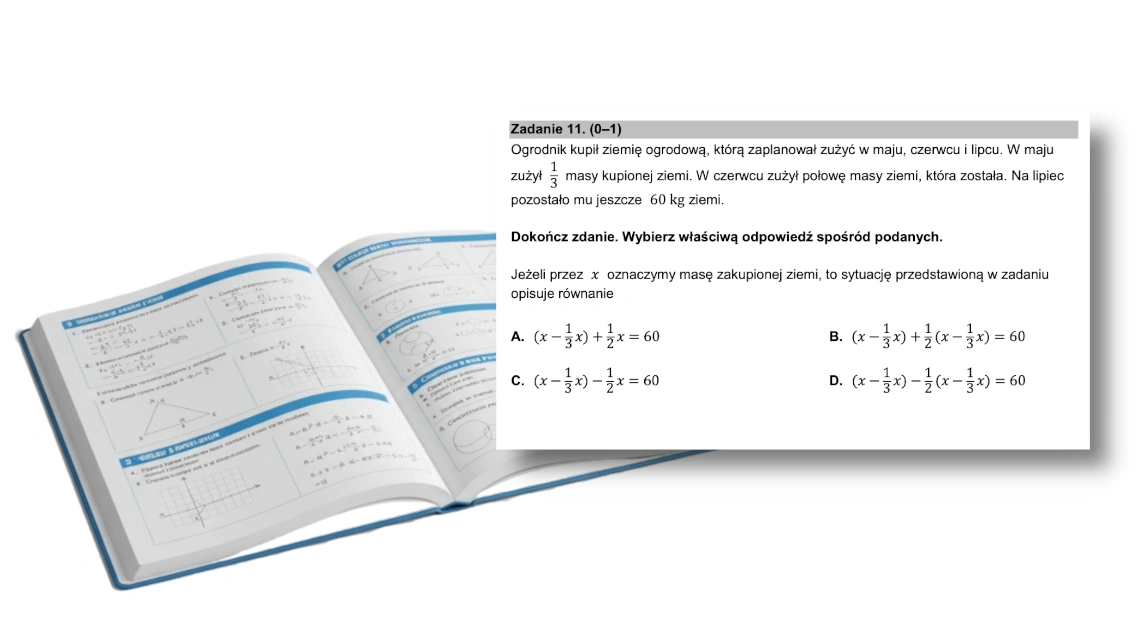 Tradycyjne zadanie z podręcznika matematyki